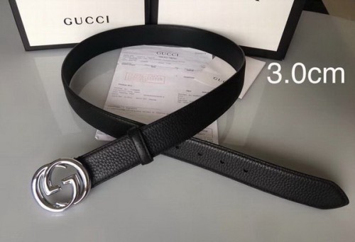 Super Perfect Quality G Belts(100% Genuine Leather,steel Buckle)-3354