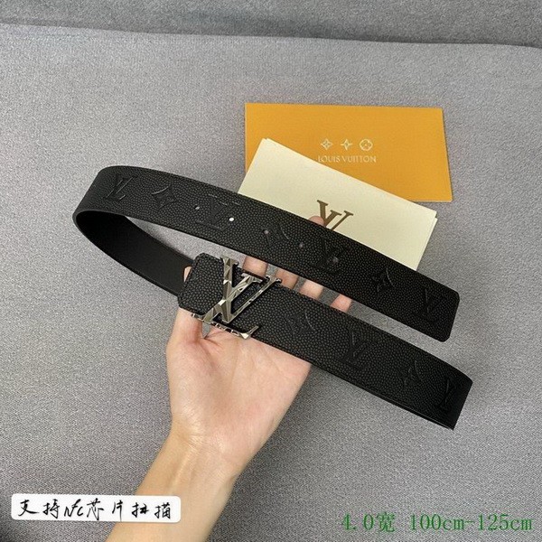 Super Perfect Quality LV Belts(100% Genuine Leather Steel Buckle)-2897