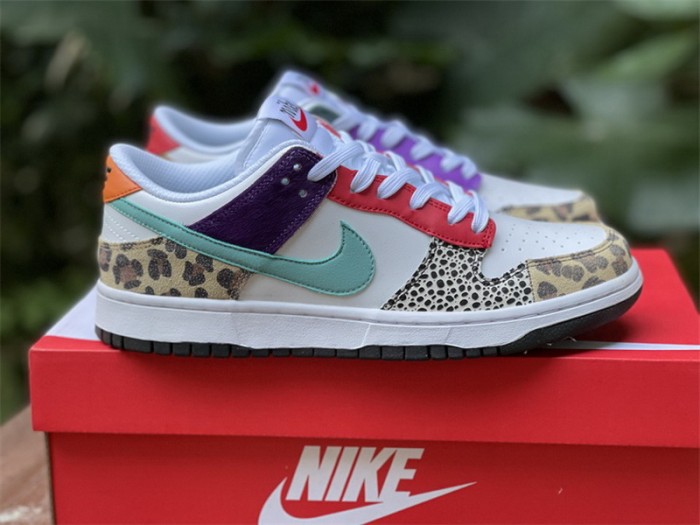 Authentic Nike Dunk Low Safari Mix