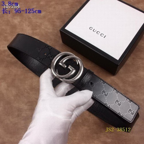 Super Perfect Quality G Belts(100% Genuine Leather,steel Buckle)-3771