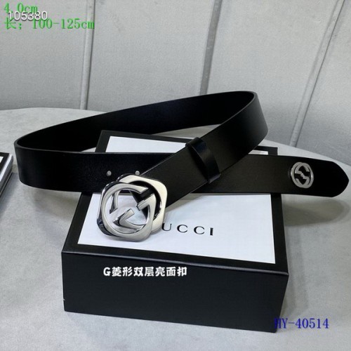 Super Perfect Quality G Belts(100% Genuine Leather,steel Buckle)-4079