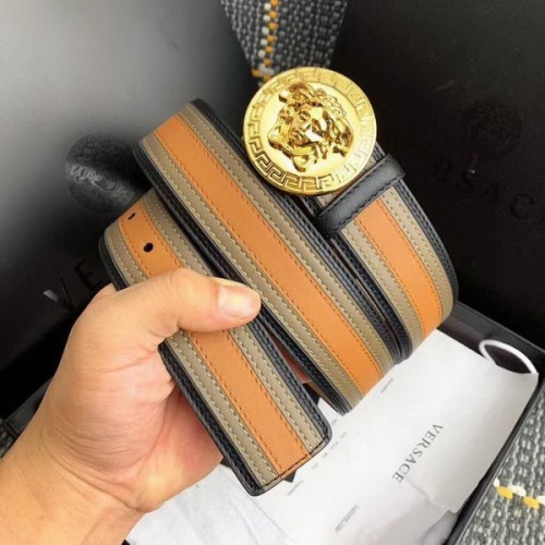 Super Perfect Quality Versace Belts(100% Genuine Leather,Steel Buckle)-708