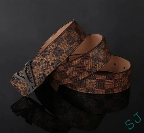 Super Perfect Quality LV Belts(100% Genuine Leather Steel Buckle)-3695