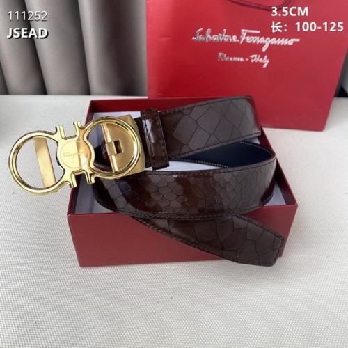 Super Perfect Quality Ferragamo Belts(100% Genuine Leather,steel Buckle)-1703