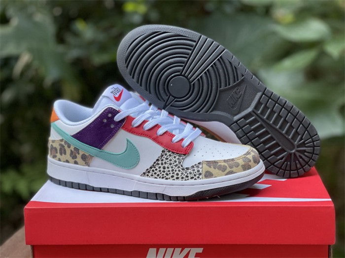 Authentic Nike Dunk Low Safari Mix