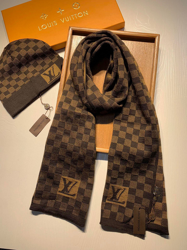 LV Wool Cap Scarf AAA-152