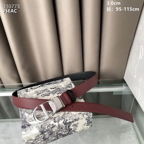 Super Perfect Quality Dior Belts(100% Genuine Leather,steel Buckle)-981