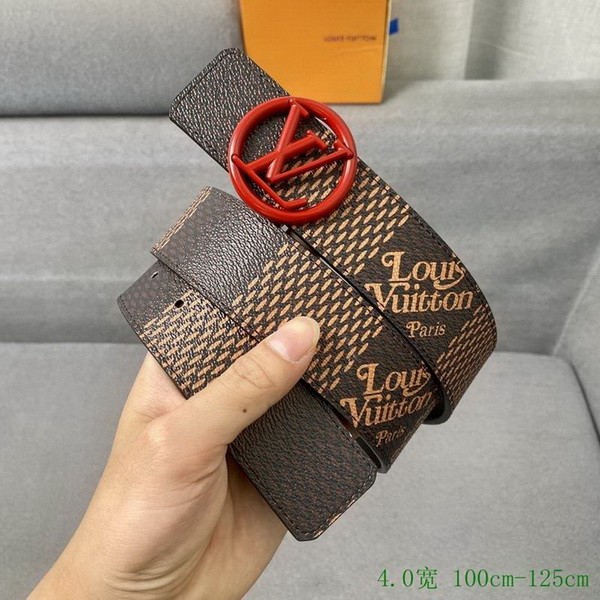 Super Perfect Quality LV Belts(100% Genuine Leather Steel Buckle)-3016