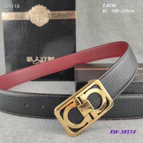 Super Perfect Quality Ferragamo Belts(100% Genuine Leather,steel Buckle)-1533