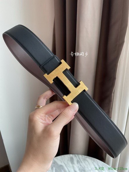 Super Perfect Quality Hermes Belts(100% Genuine Leather,Reversible Steel Buckle)-885