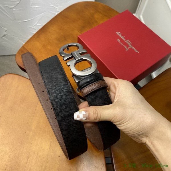 Super Perfect Quality Ferragamo Belts(100% Genuine Leather,steel Buckle)-1693