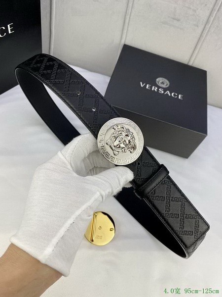 Super Perfect Quality Versace Belts(100% Genuine Leather,Steel Buckle)-532