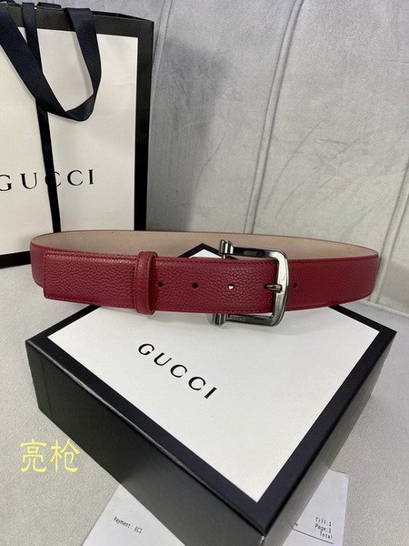 Super Perfect Quality G Belts(100% Genuine Leather,steel Buckle)-2922