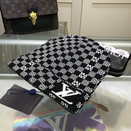 LV Wool Cap Scarf AAA-203