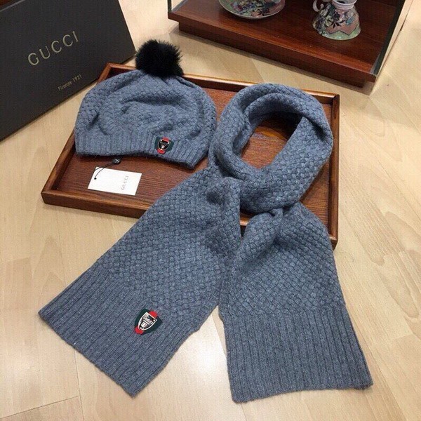 G Wool Cap Scarf AAA-283