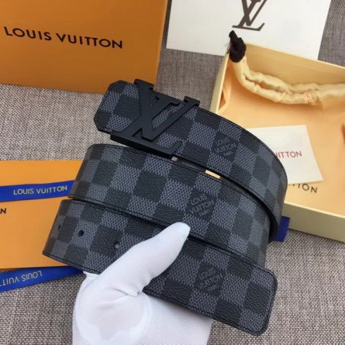Super Perfect Quality LV Belts(100% Genuine Leather Steel Buckle)-3775