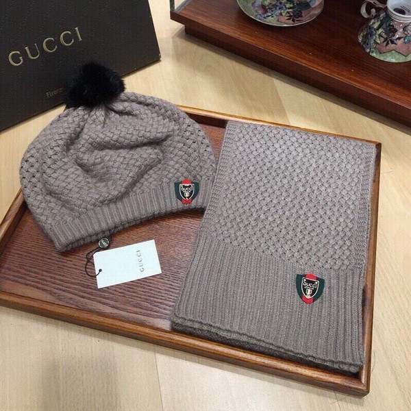 G Wool Cap Scarf AAA-281