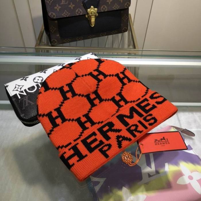 Hermes Wool Cap Scarf AAA-026