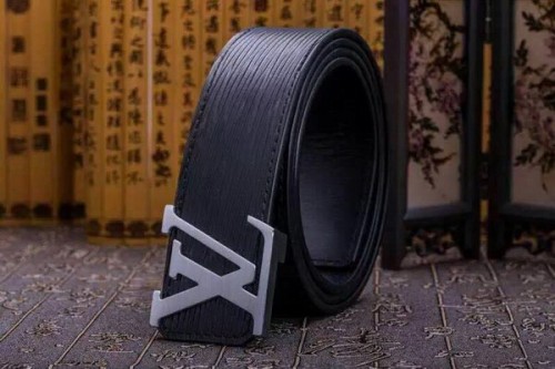 Super Perfect Quality LV Belts(100% Genuine Leather Steel Buckle)-3742