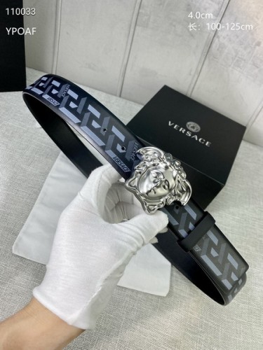 Super Perfect Quality Versace Belts(100% Genuine Leather,Steel Buckle)-952