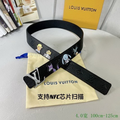 Super Perfect Quality LV Belts(100% Genuine Leather Steel Buckle)-2802