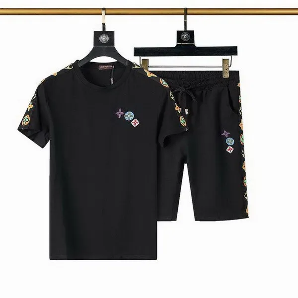LV short sleeve men suit-132(M-XXXL)