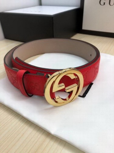 Super Perfect Quality G Belts(100% Genuine Leather,steel Buckle)-3551