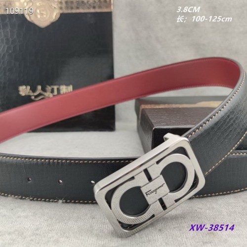 Super Perfect Quality Ferragamo Belts(100% Genuine Leather,steel Buckle)-1531