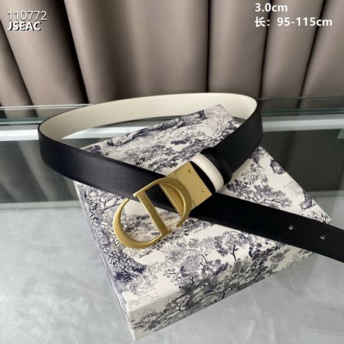 Super Perfect Quality Dior Belts(100% Genuine Leather,steel Buckle)-980