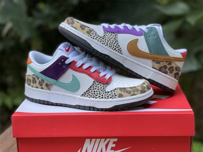 Authentic Nike Dunk Low Safari Mix