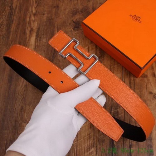 Super Perfect Quality Hermes Belts(100% Genuine Leather,Reversible Steel Buckle)-973