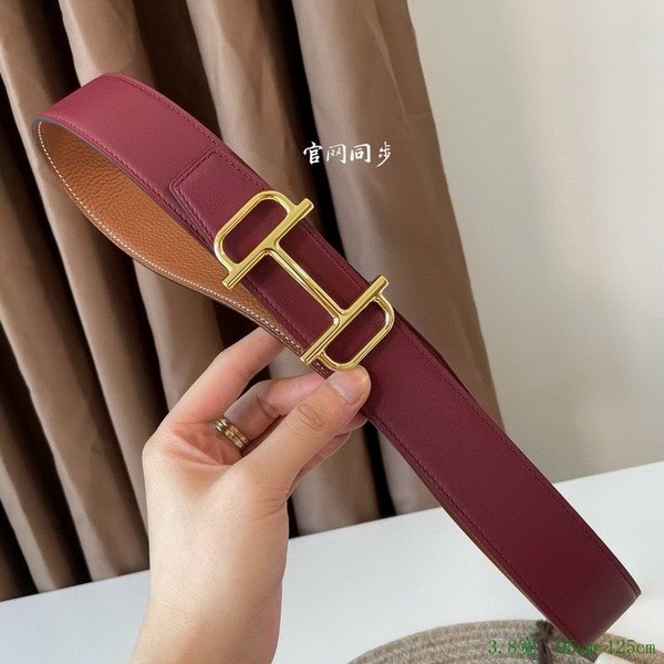 Super Perfect Quality Hermes Belts(100% Genuine Leather,Reversible Steel Buckle)-895