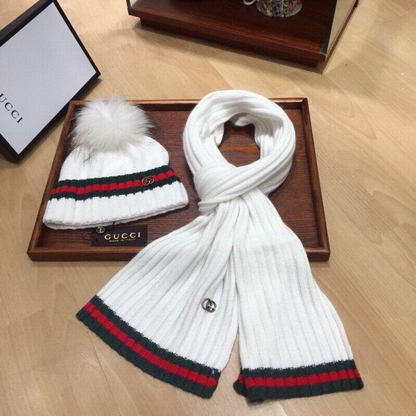 G Wool Cap Scarf AAA-277