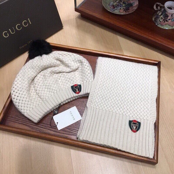 G Wool Cap Scarf AAA-282