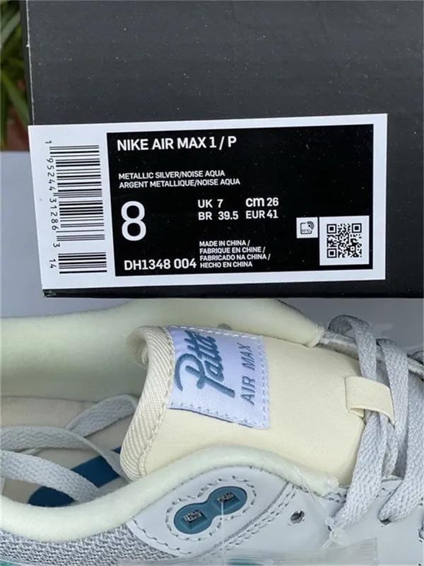 Authentic  Patta x Nike Air Max 1 “Aqua Noise”