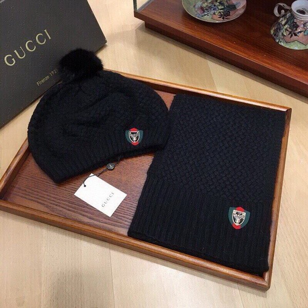 G Wool Cap Scarf AAA-279