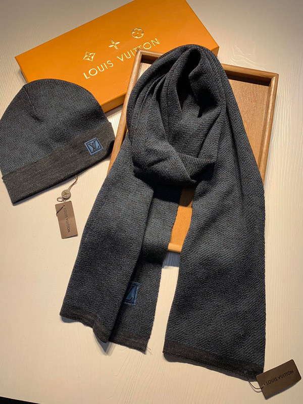 LV Wool Cap Scarf AAA-155