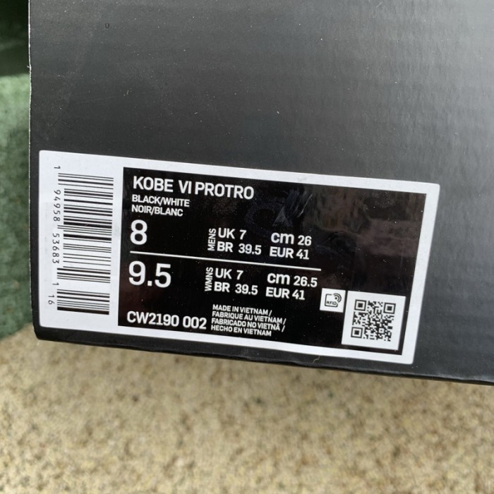 Authentic Nike Kobe 6 Protro “Mamba Forever”