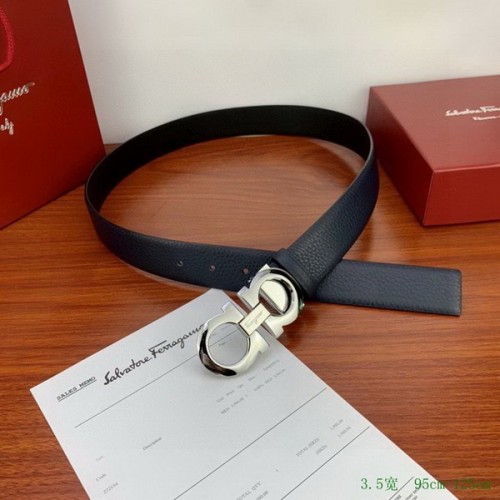 Super Perfect Quality Ferragamo Belts(100% Genuine Leather,steel Buckle)-1549