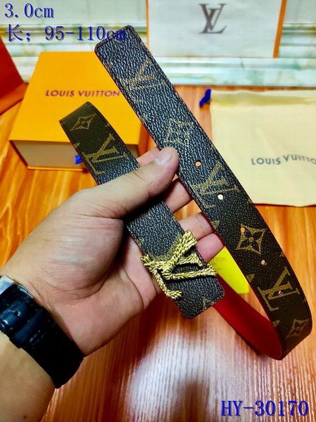 Super Perfect Quality LV Belts(100% Genuine Leather Steel Buckle)-3183