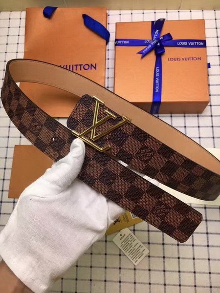 Super Perfect Quality LV Belts(100% Genuine Leather Steel Buckle)-3725