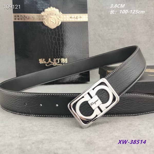 Super Perfect Quality Ferragamo Belts(100% Genuine Leather,steel Buckle)-1528