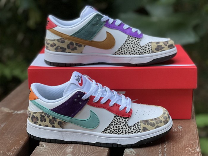 Authentic Nike Dunk Low Safari Mix