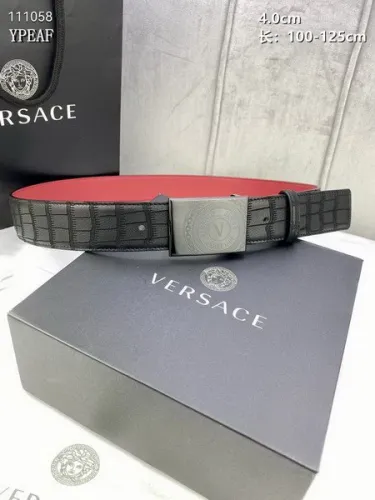 Super Perfect Quality Versace Belts(100% Genuine Leather,Steel Buckle)-1679