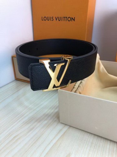 Super Perfect Quality LV Belts(100% Genuine Leather Steel Buckle)-3915