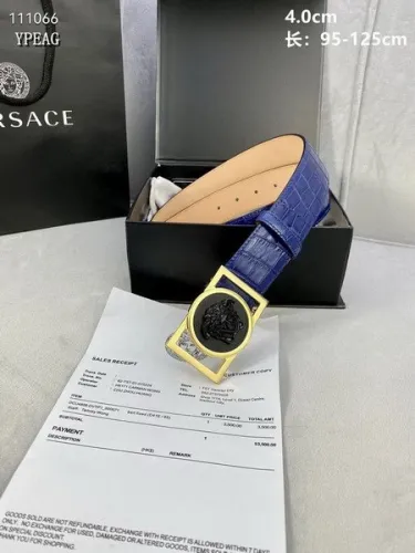 Super Perfect Quality Versace Belts(100% Genuine Leather,Steel Buckle)-1689