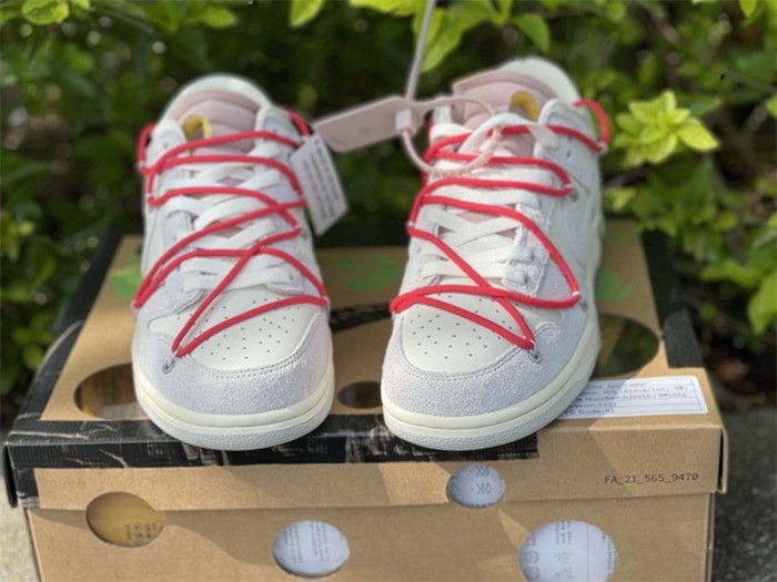 Authentic OFF-WHITE x Nike Dunk Low “The 50” DJ0950 118