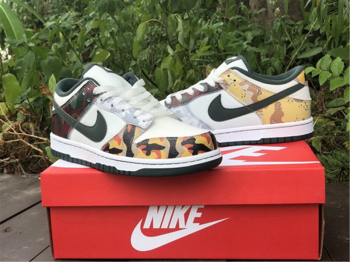 Authentic Nike Dunk Low SE Multi Camo