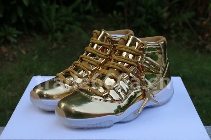 Authentic Air Jordan 11 PRM Gold