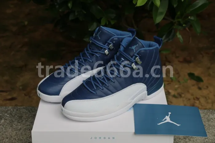 Authentic Air Jordan 12 “Stone Blue”